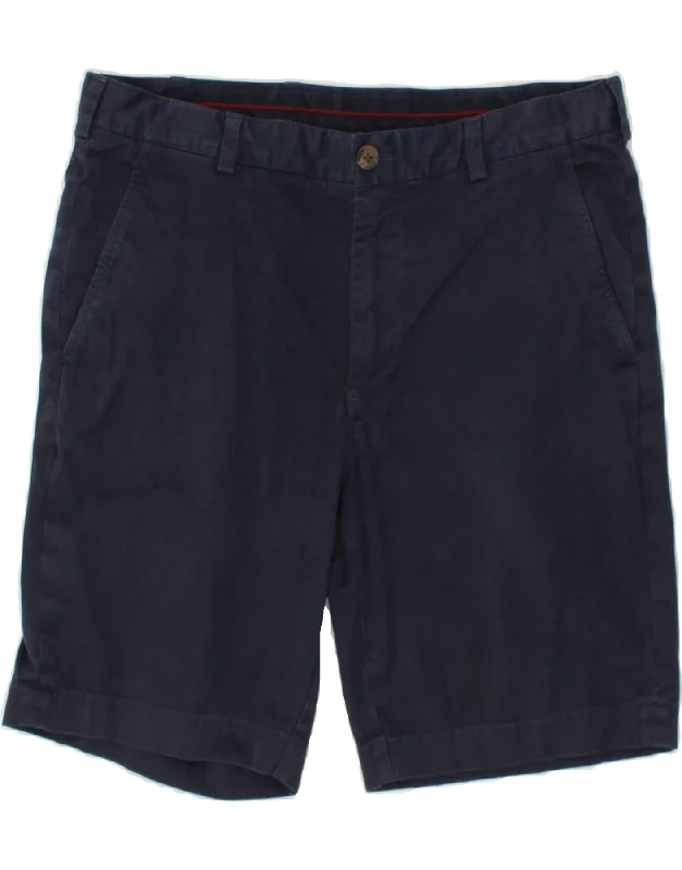 BROOKS BROTHERS Mens Chino Shorts W34 Large  Navy Blue Cotton