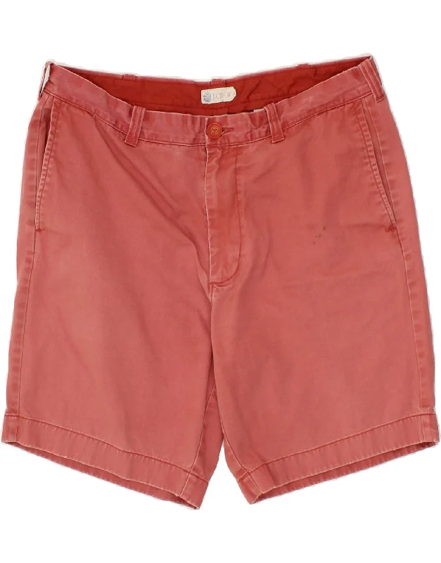 J. CREW Mens Chino Shorts W36 Large Red Cotton