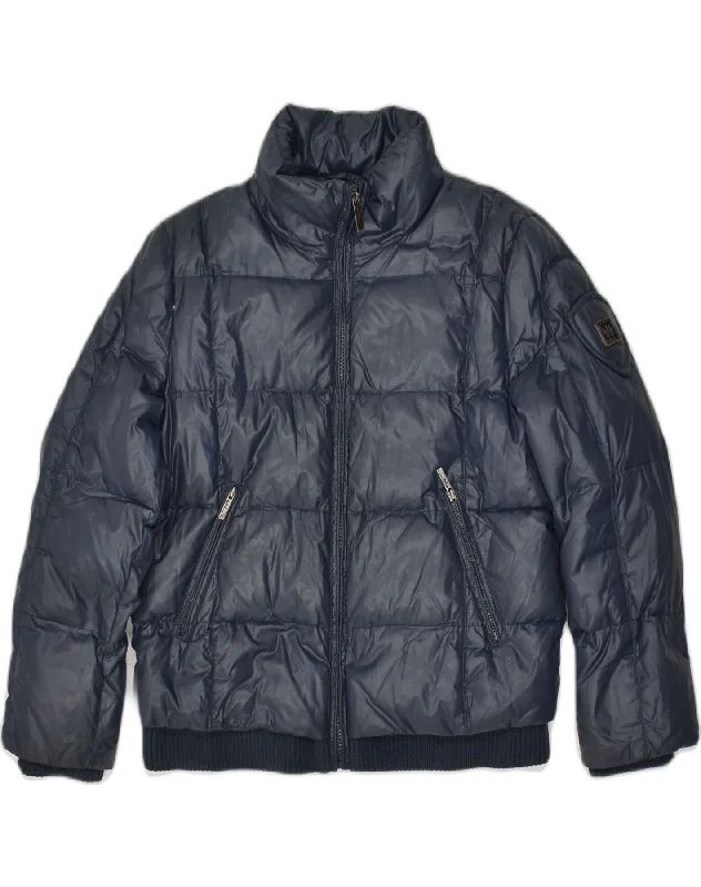 ADD Boys Padded Jacket 10-11 Years 2XS Navy Blue Nylon