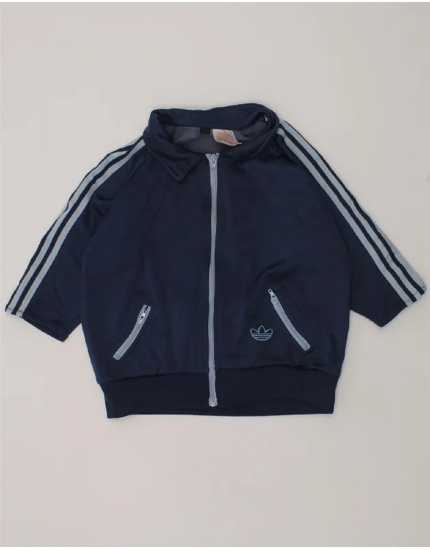 ADIDAS Baby Boys Graphic Tracksuit Top Jacket 18-24 Months Navy Blue