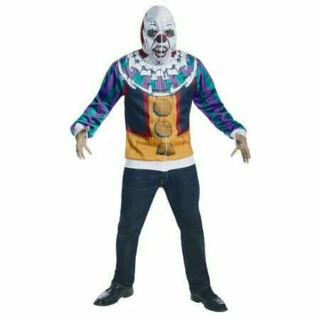 Adult Mens IT The Movie Deluxe Pennywise Clown Hoodie