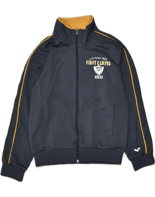 ARENA Boys Graphic Tracksuit Top Jacket 9-10 Years Navy Blue