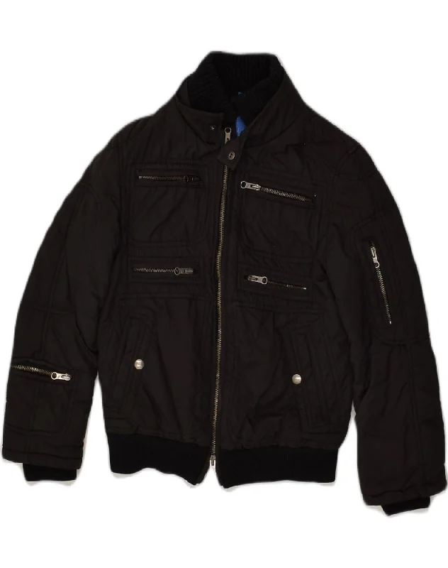 FAY Boys Bomber Jacket 7-8 Years Black Polyester