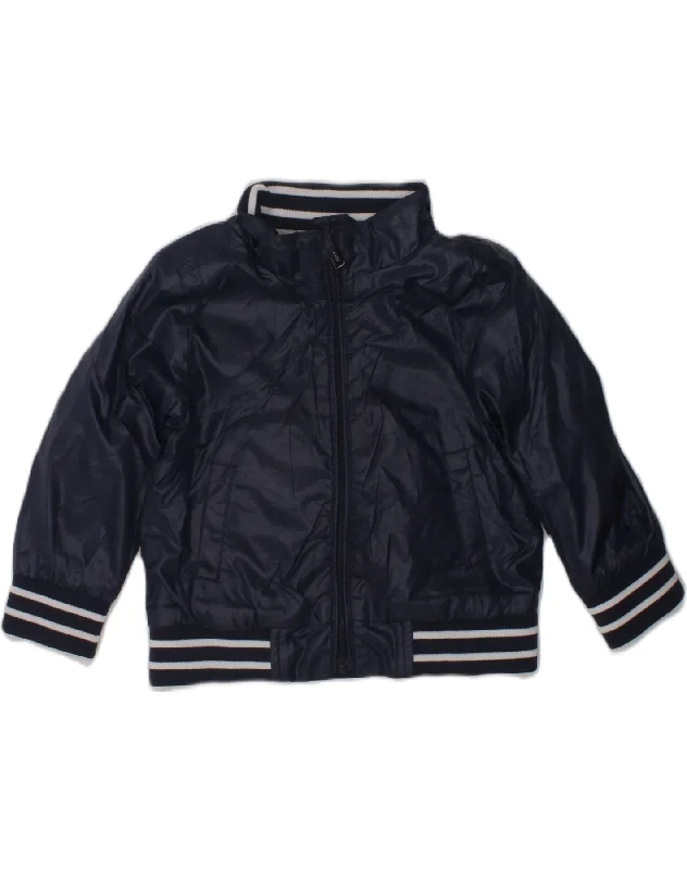 GUESS Baby Boys Bomber Jacket 9-12 Months Navy Blue Polyester