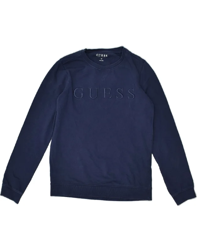 GUESS Boys Los Angeles Graphic Sweatshirt Jumper 13-14 Years Navy Blue