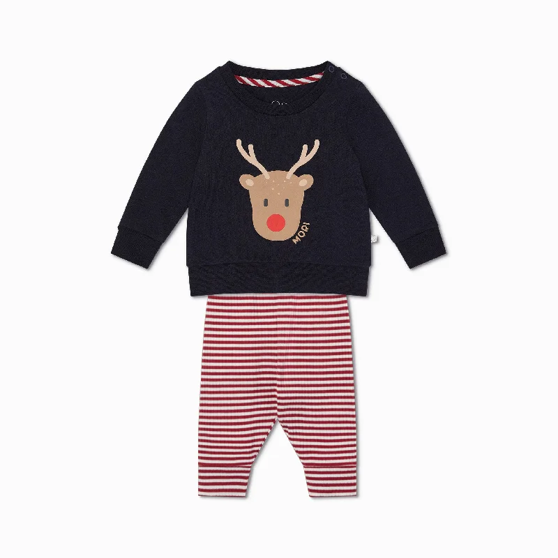 Reindeer Sweatshirt & Joggers Outfit