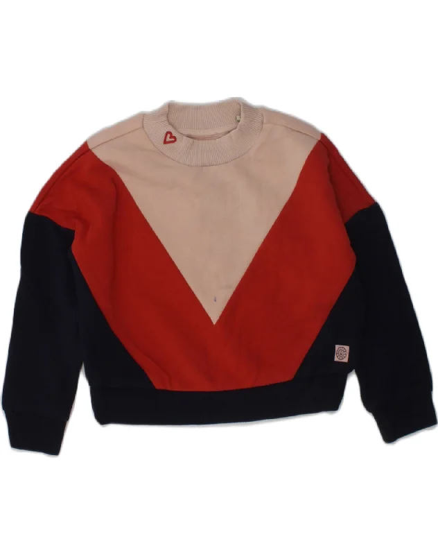 SCOTCH & SODA Girls Sweatshirt Jumper 3-4 Years Multicoloured Colourblock