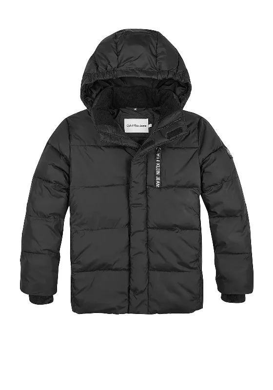 Calvin Klein Jeans Boys Essential Puffer Jacket, Black