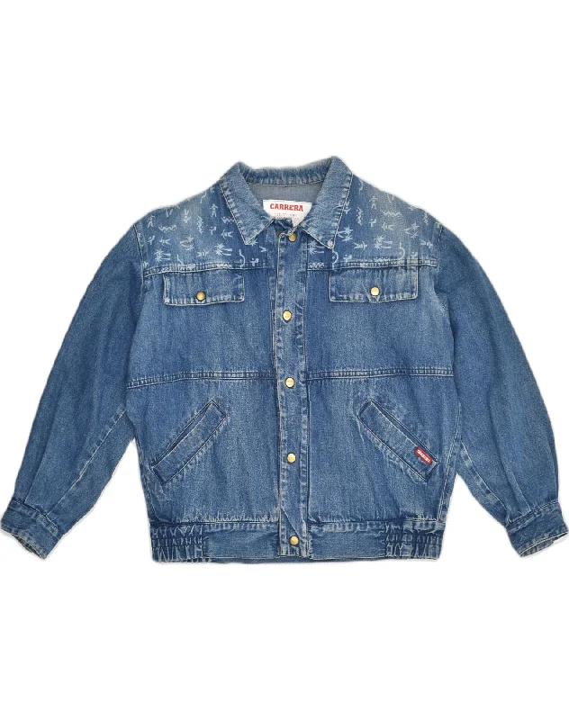 CARRERA Girls Denim Jacket 13-14 Years Blue Cotton