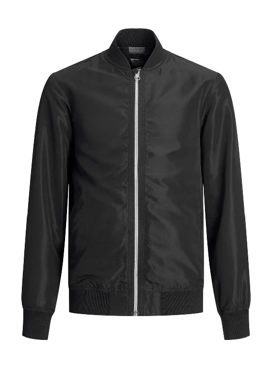 Jack & Jones Boys Clubing Bomber Jacket, Black