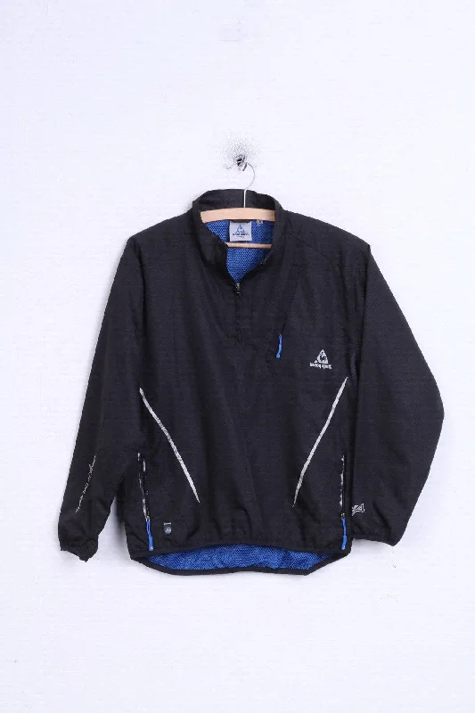 Le Coq Sportif Boys L Jacket Black Zip Neck Sport