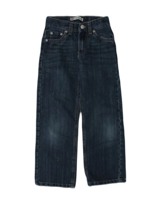 LEVI'S Boys 505 Regular Straight Jeans 6-7 Years W20 L20  Blue Cotton