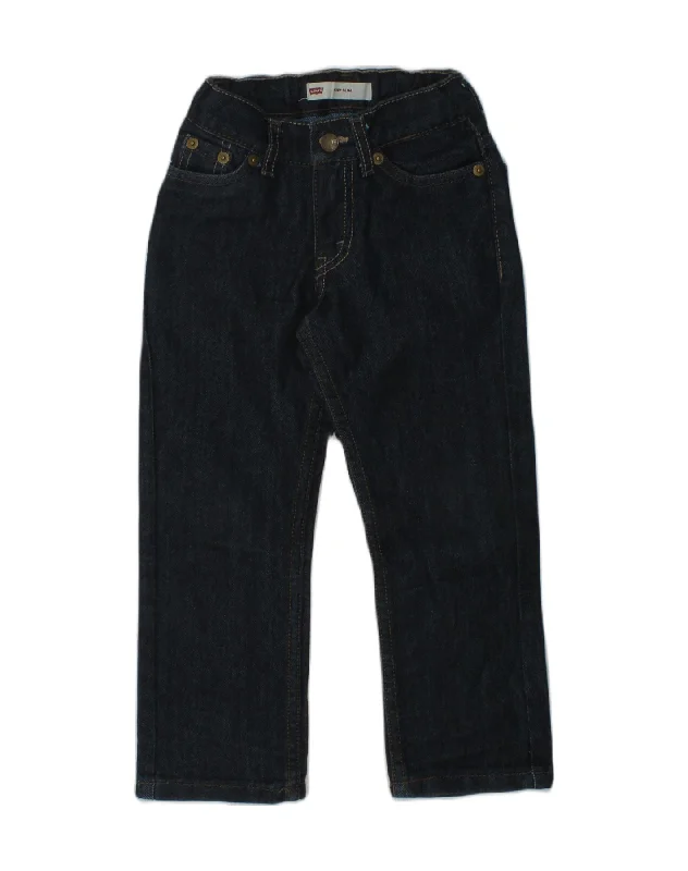 LEVI'S Boys 511 Slim Jeans 3-4 Years W20 L17  Navy Blue Cotton