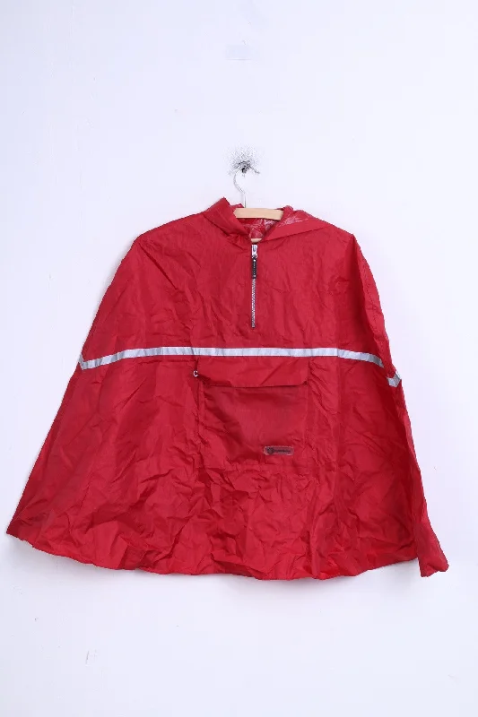 Movement Session Boys 116-128 Cape Jacket Raincoat Waterproof Red