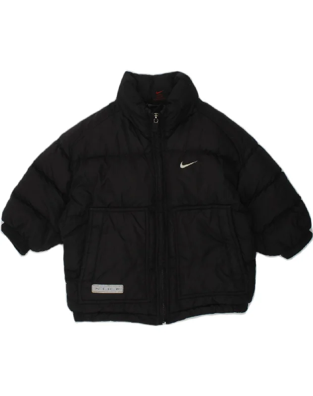 NIKE Boys Padded Jacket 3-4 Years Small  Black Polyester