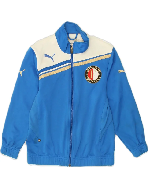 PUMA Boys Foyenoord Rotterdam Graphic Tracksuit Top Jacket 7-8 Years  Blue