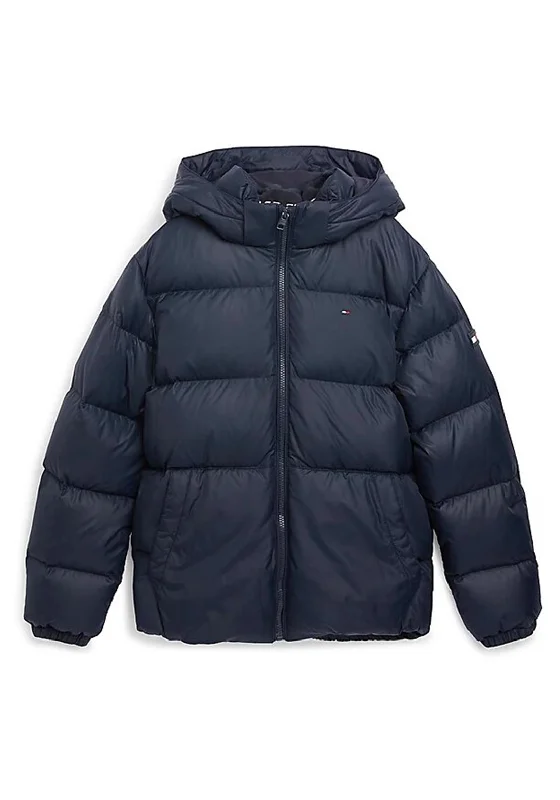 Tommy Hilfiger Boys Essential Down Jacket, Navy