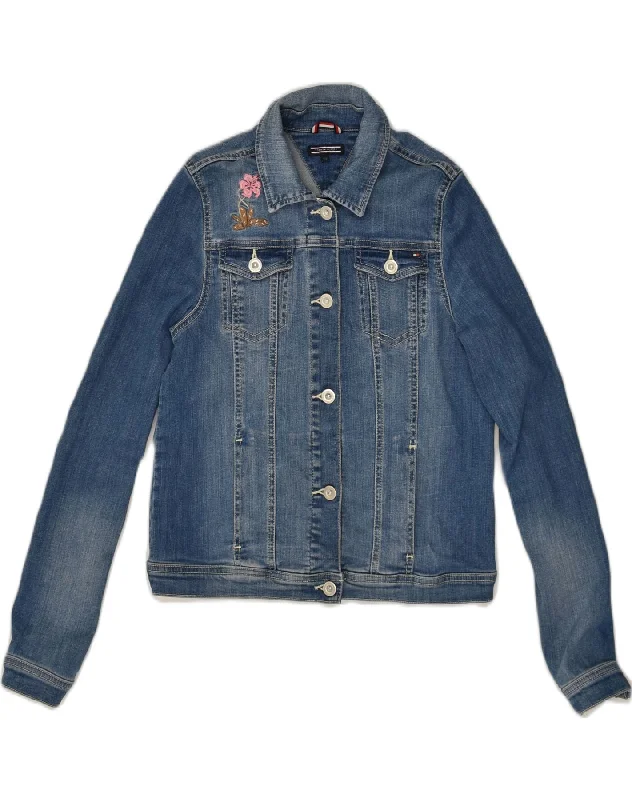 TOMMY HILFIGER Girls Denim Jacket 15-16 Years Blue