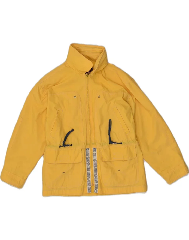 VINTAGE Boys Bomber Jacket 9-10 Years Yellow Polyester