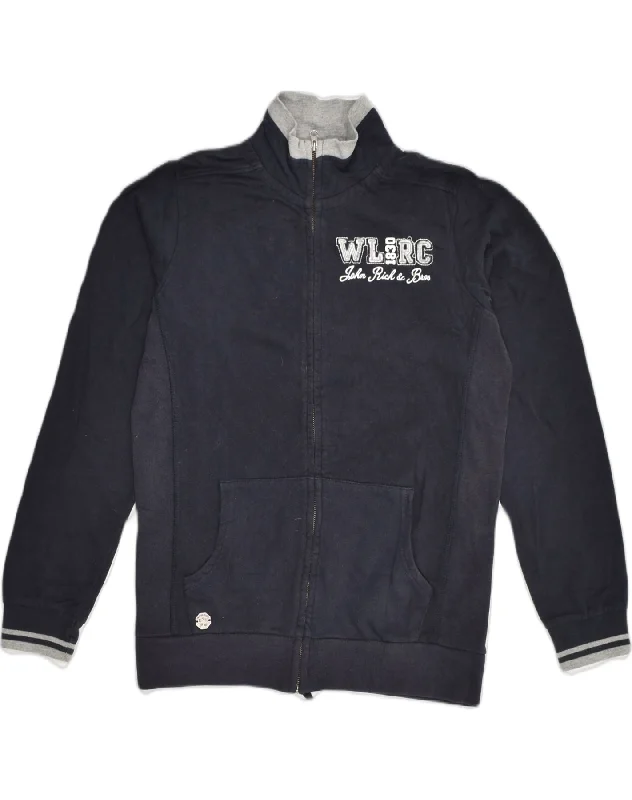 WOOLRICH Boys Tracksuit Top Jacket 13-14 Years Navy Blue Cotton