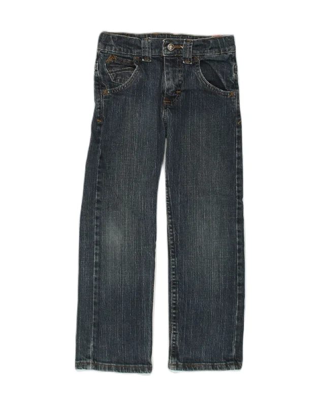 WRANGLER Boys Straight Jeans 5-6 Years W22 L20  Blue Cotton